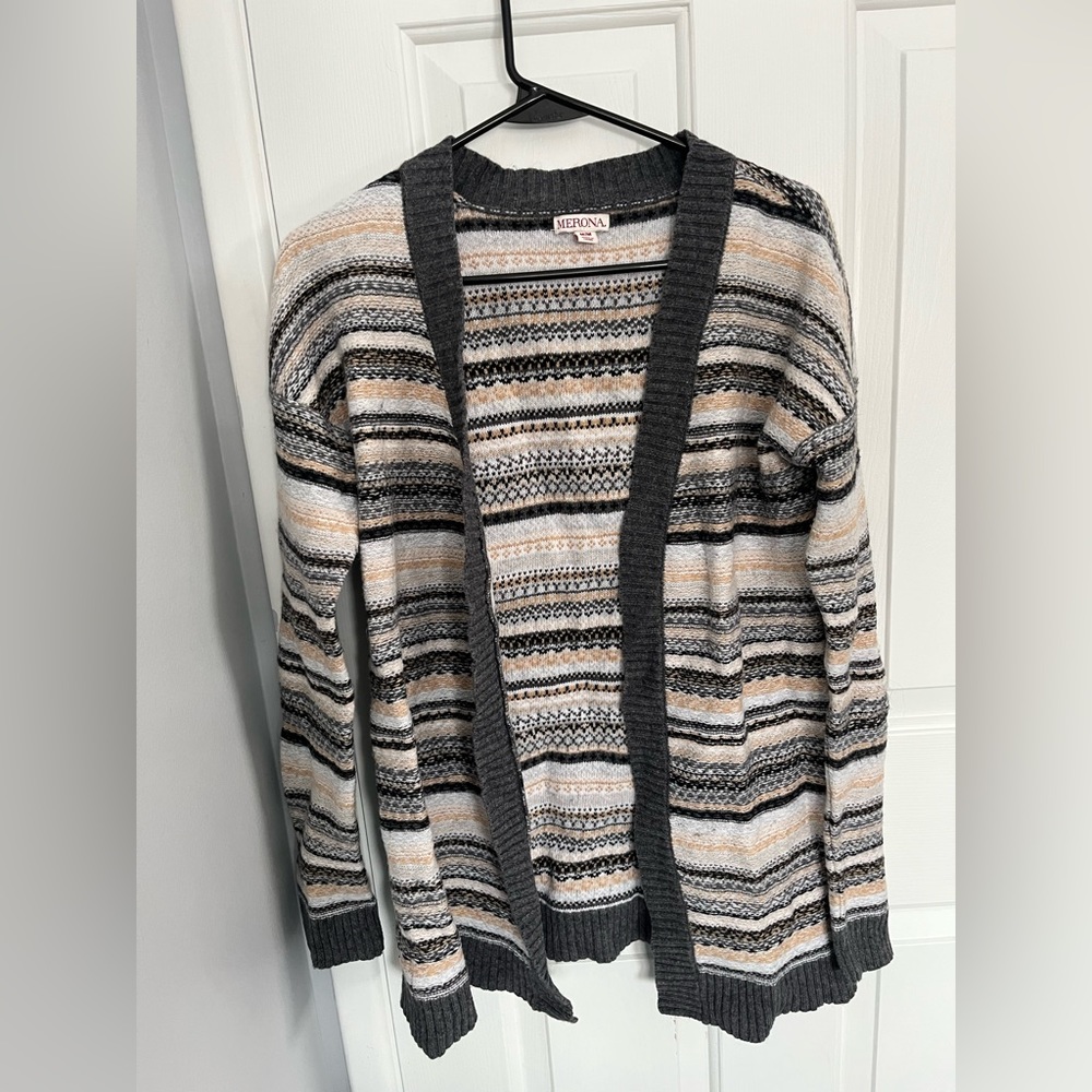 Striped Cardigan Sweater